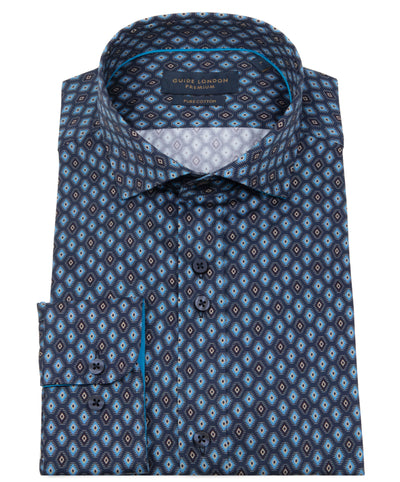 Geometric Pattern Long Sleeve Shirt
