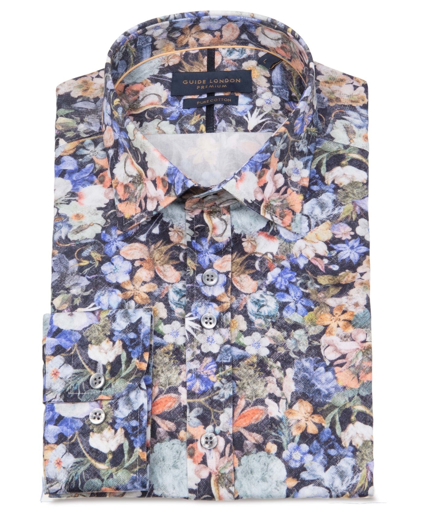 Long Sleeve Floral Cotton Shirt