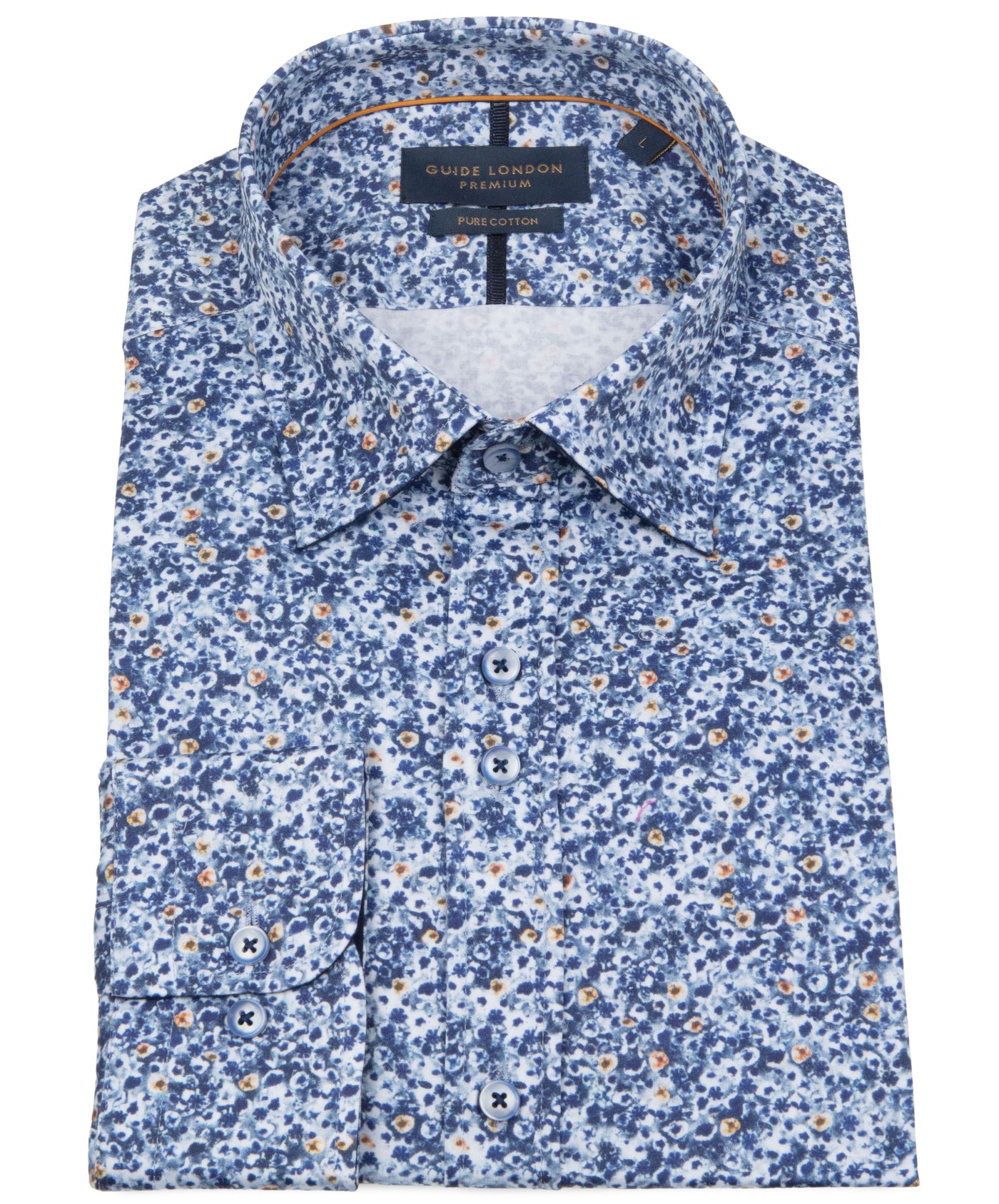 Blue Floral Men's Shirt