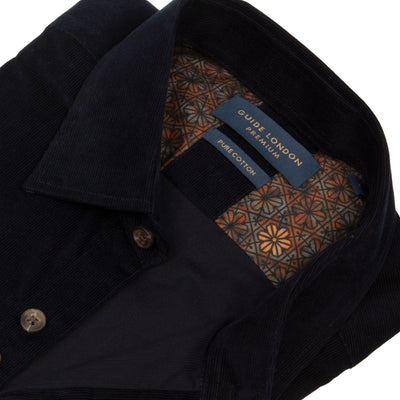 Cotton Corduroy Navy Shirt