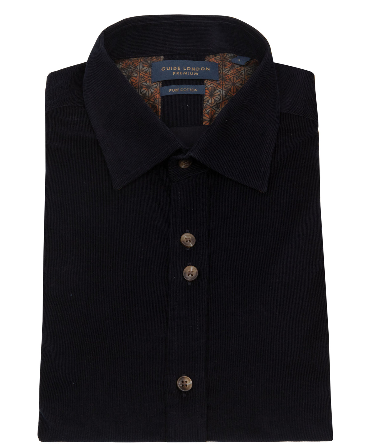 Cotton Corduroy Navy Shirt