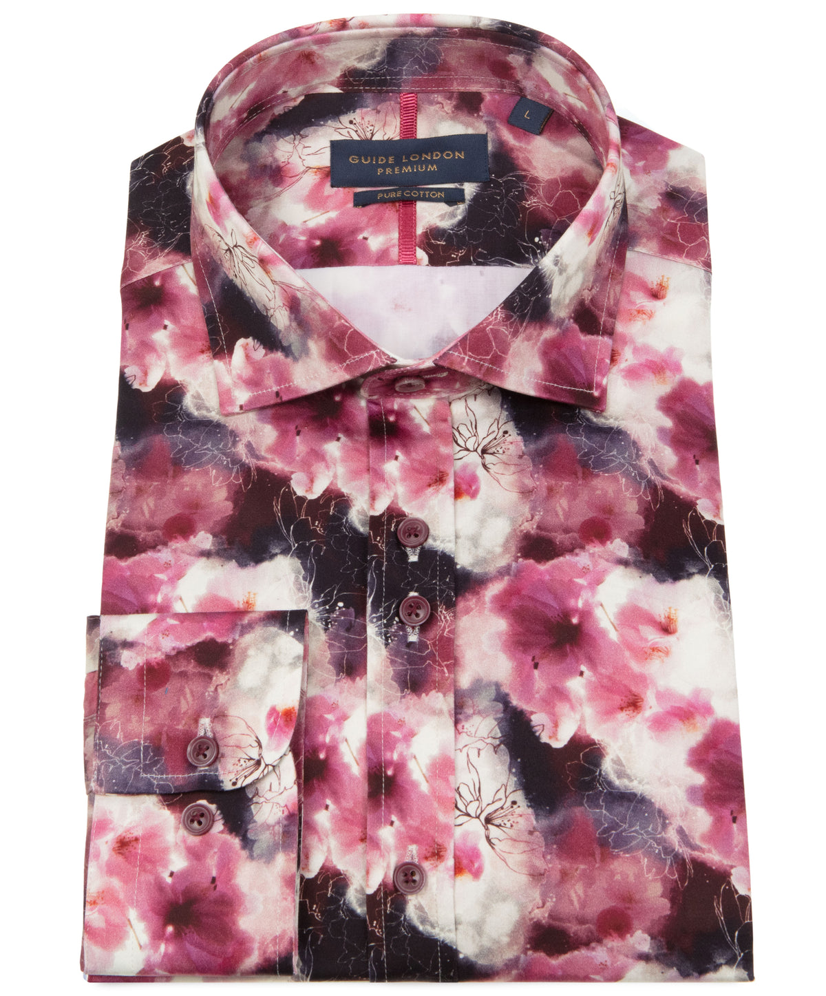 Abstract Floral Long Sleeve Shirt