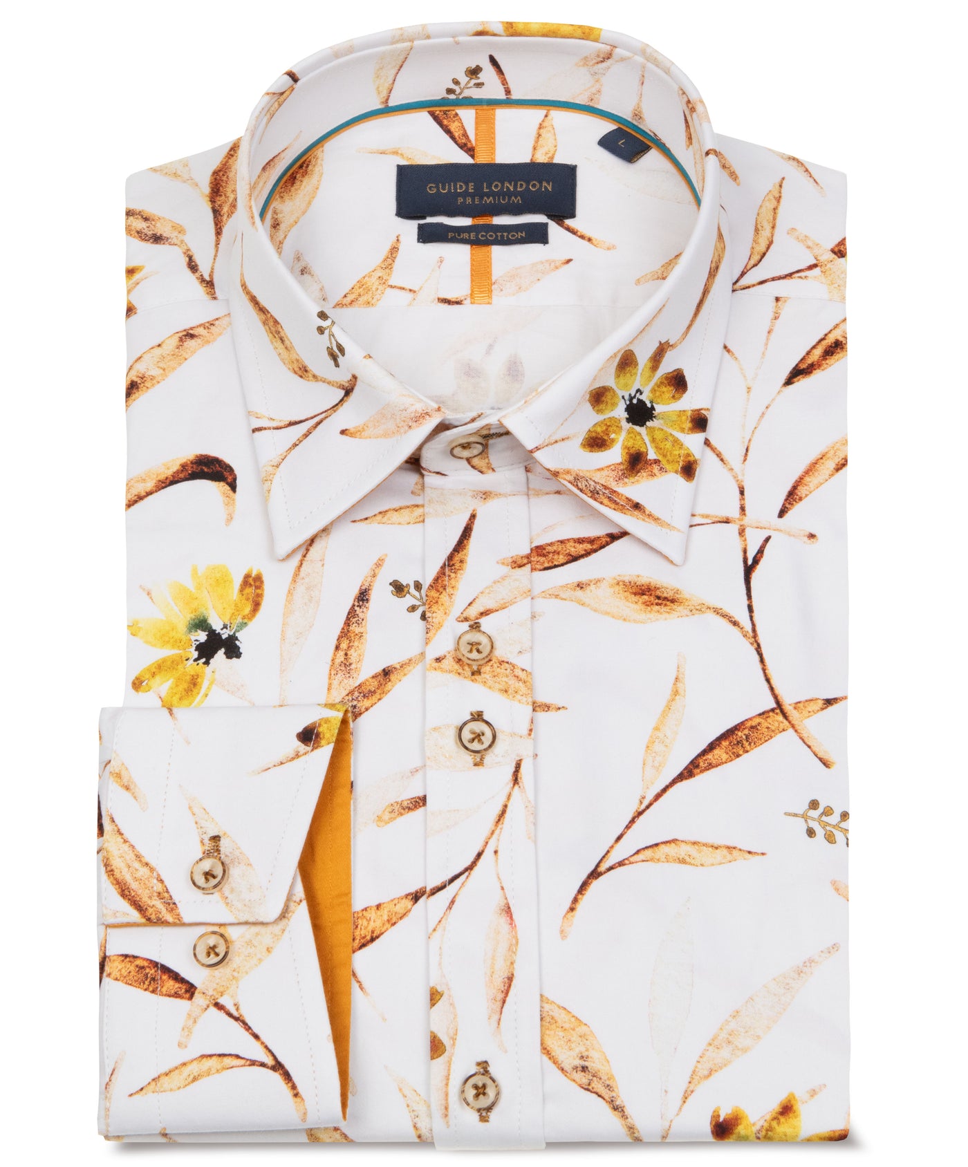 Floral Men's Cotton Shirt