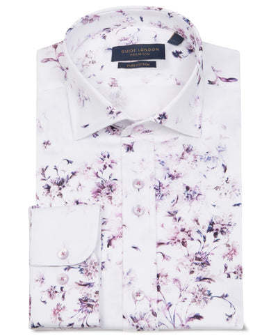 Premium Cotton Men's Floral Shirt