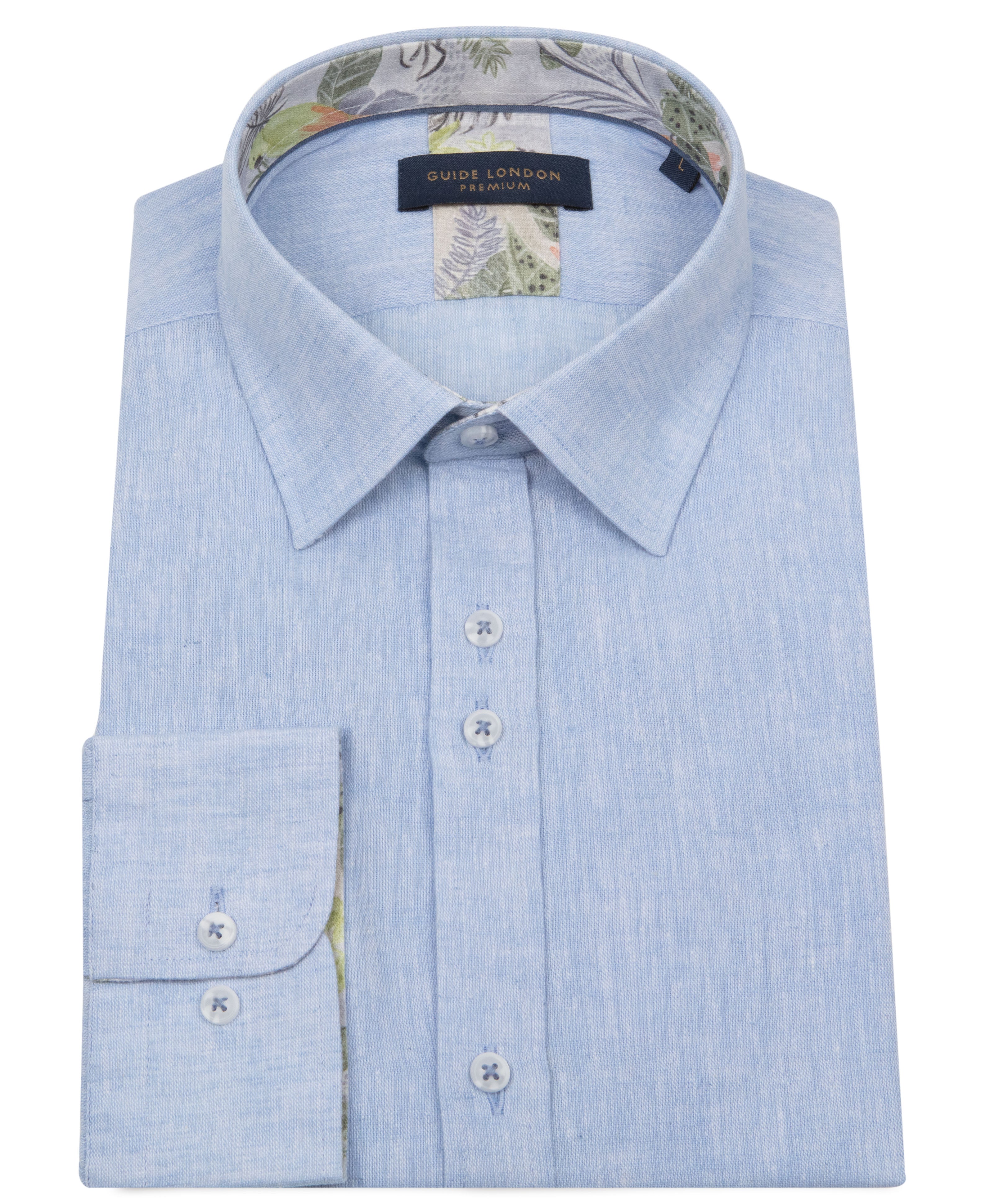 Summer Breeze Linen Blend Long Sleeve Shirt