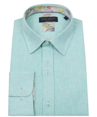 Summer Breeze Linen Blend Long Sleeve Shirt