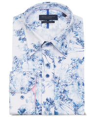 Men's Stencil Floral Design Shirt