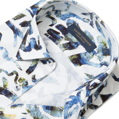 Distorted Print Textured Shirt