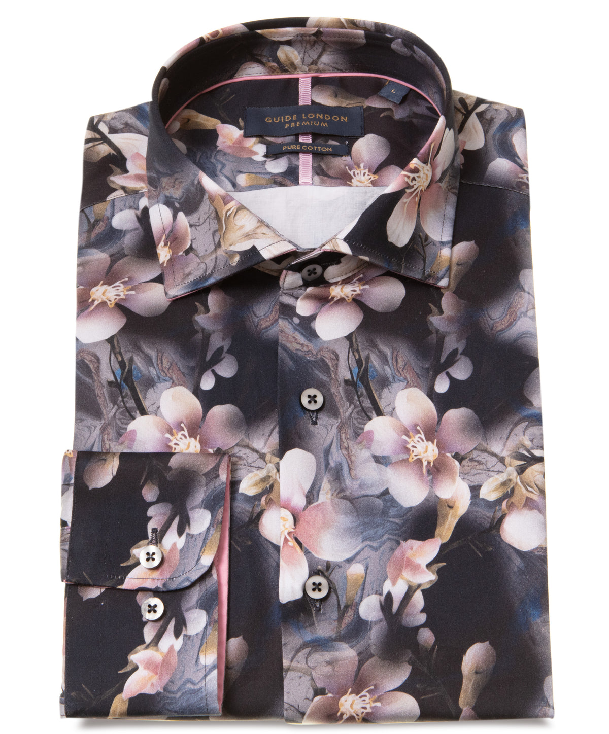 Vibrant Lotus Print Shirt