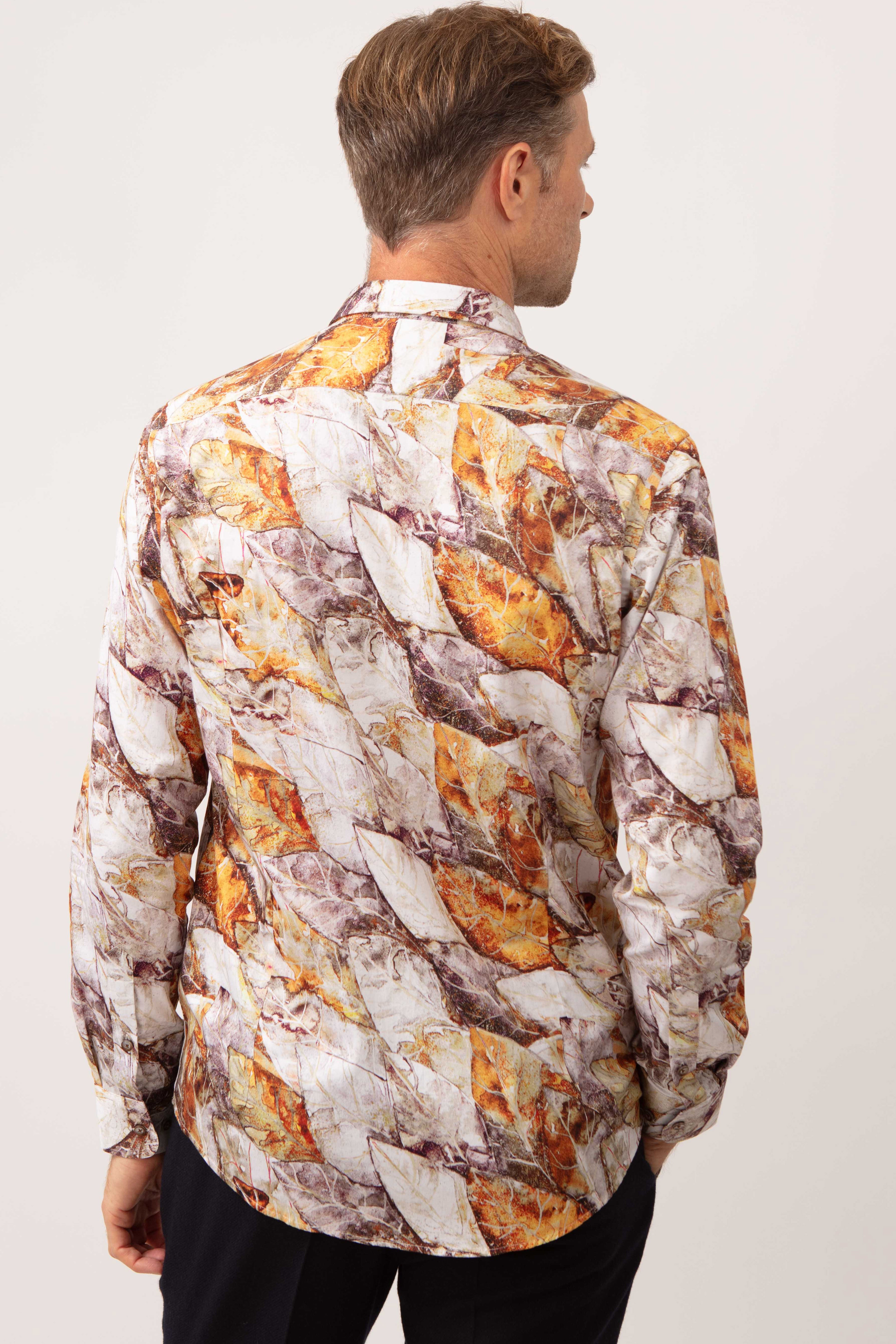 Autumn Leaf Pattern Shirt