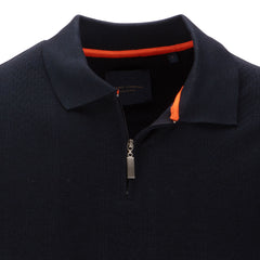 Half Zip Contrast Trim Polo