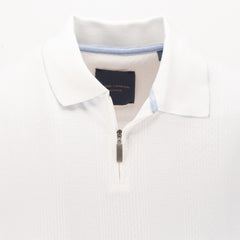 Half Zip Contrast Trim Polo