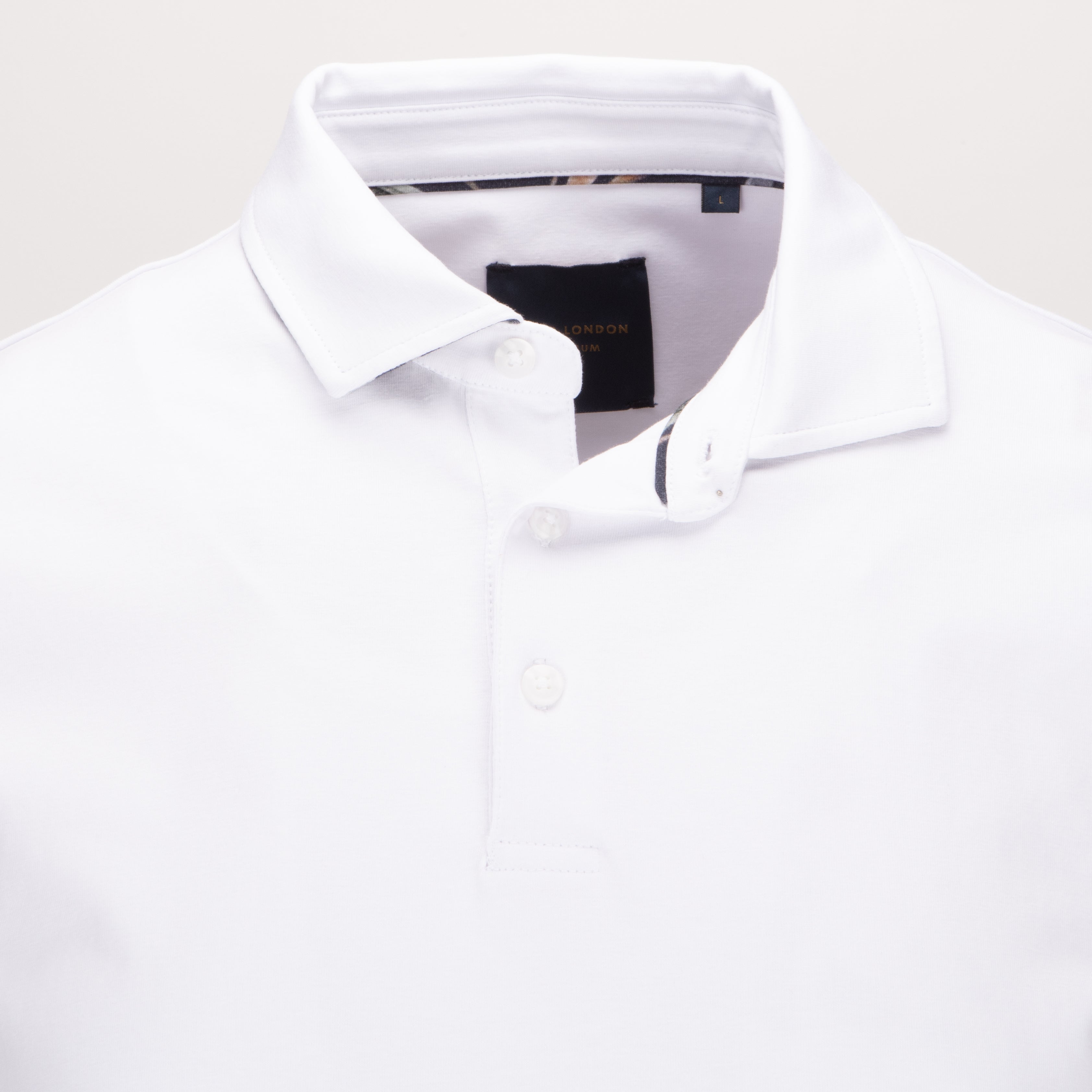 Classic Polo Shirt with Inner Collar Detail