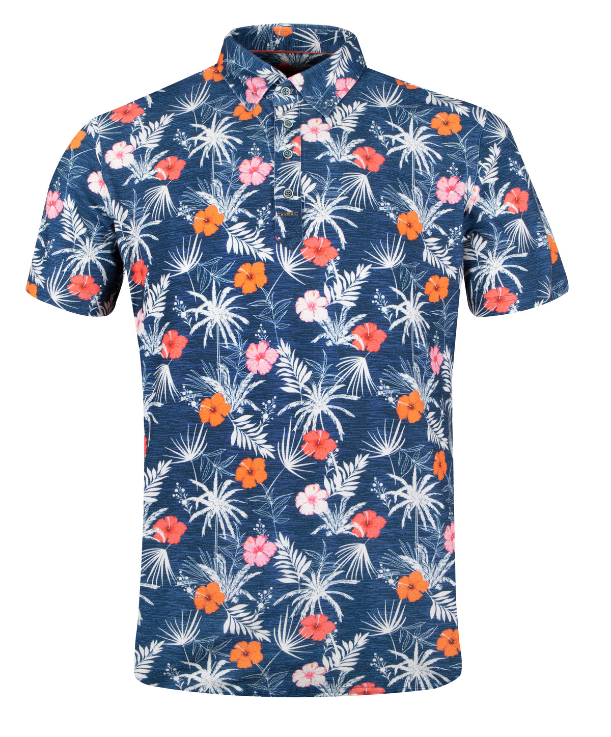 Tropical Print Polo