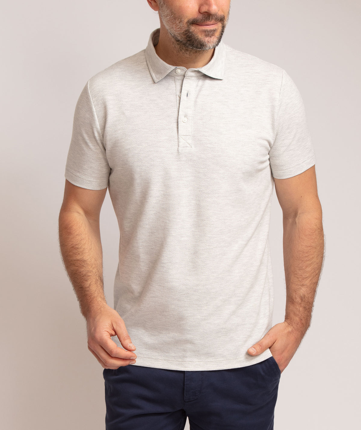 Jacquard polo