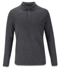 Long Sleeve Houndstooth Polo