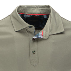 Men's Long Sleeve Polo Shirt with Classic Collar