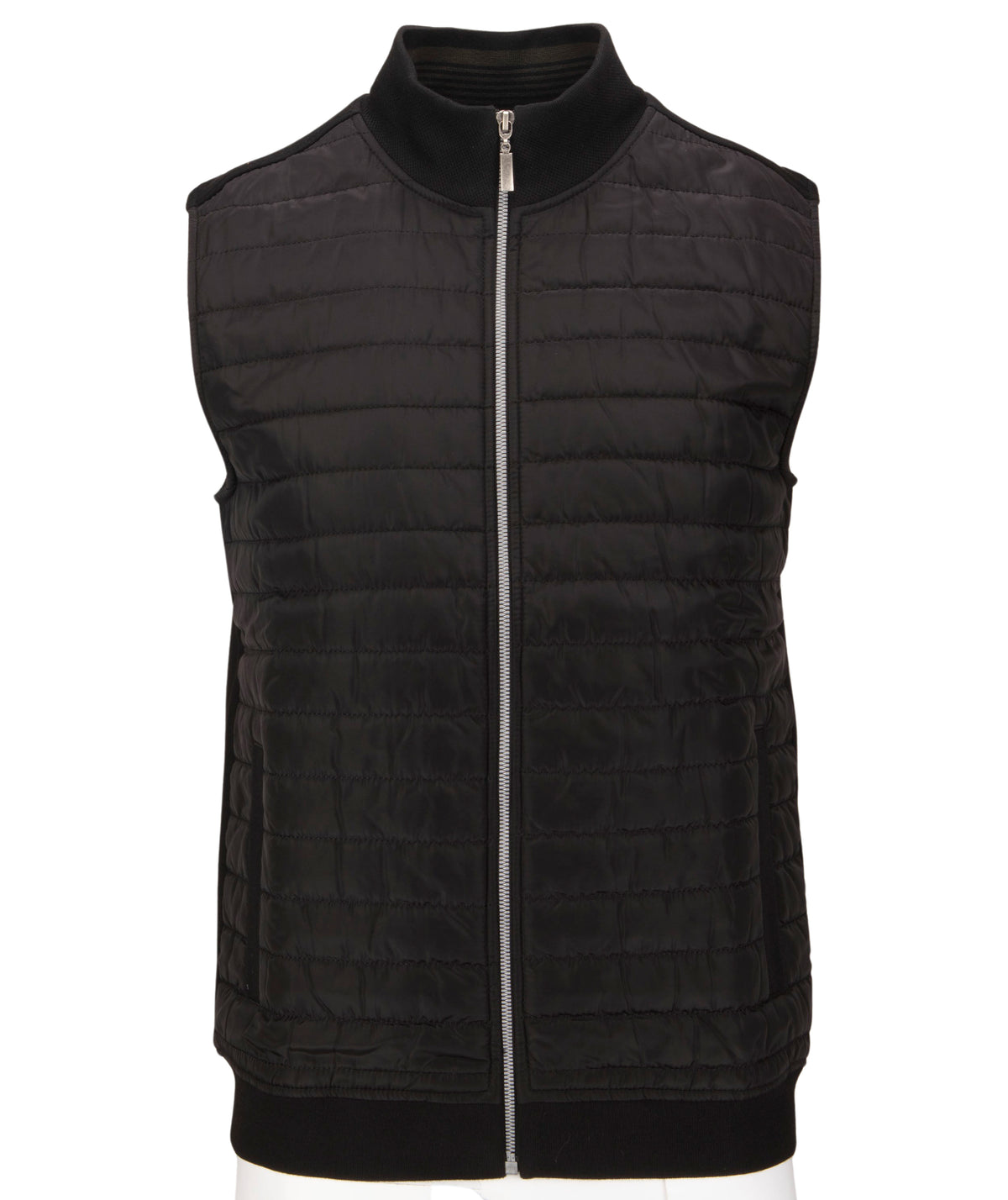 Zip Funnel Neck Quilted Gilet