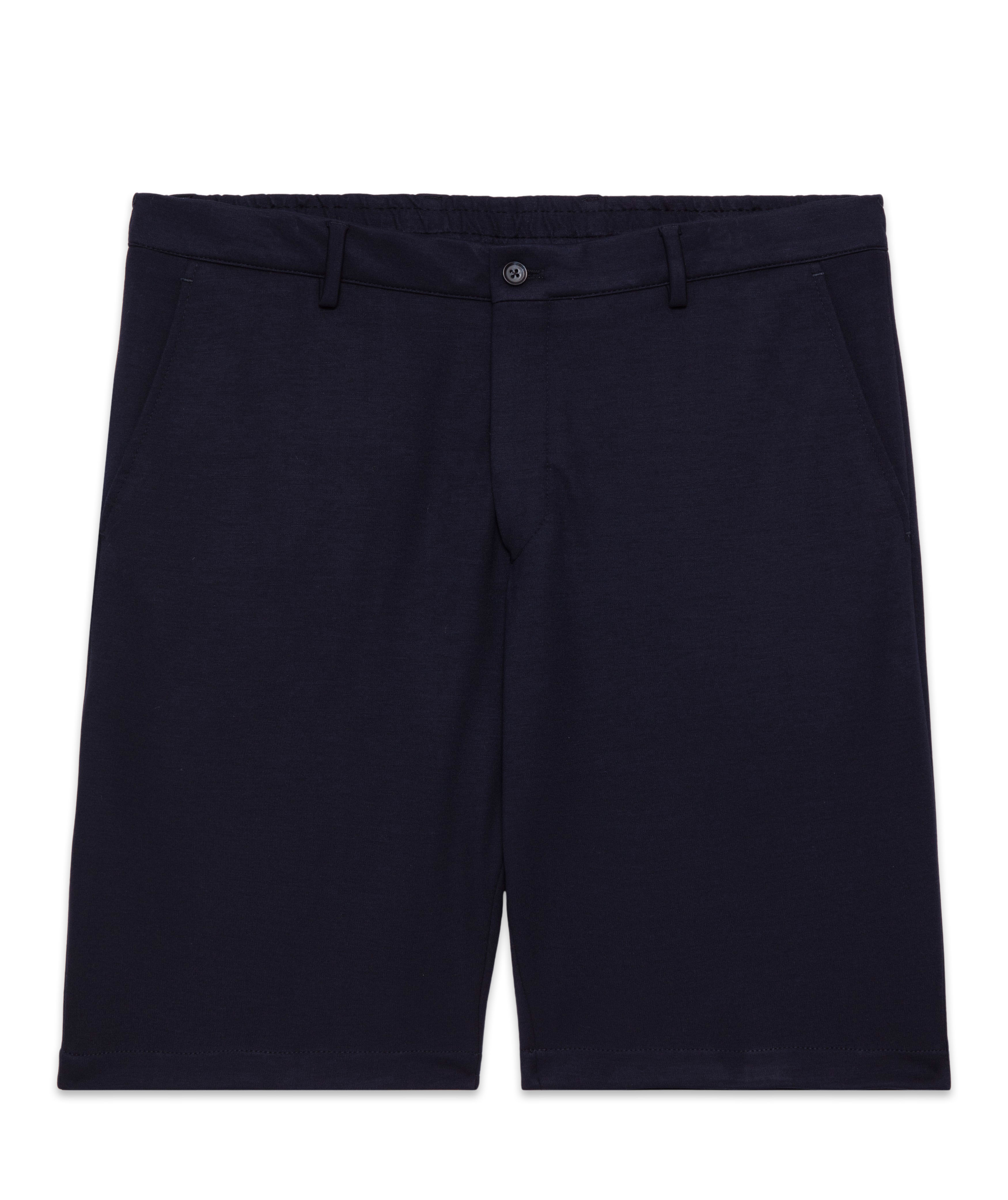 Stretch Jersey Elasticated Waist Tailored Shorts