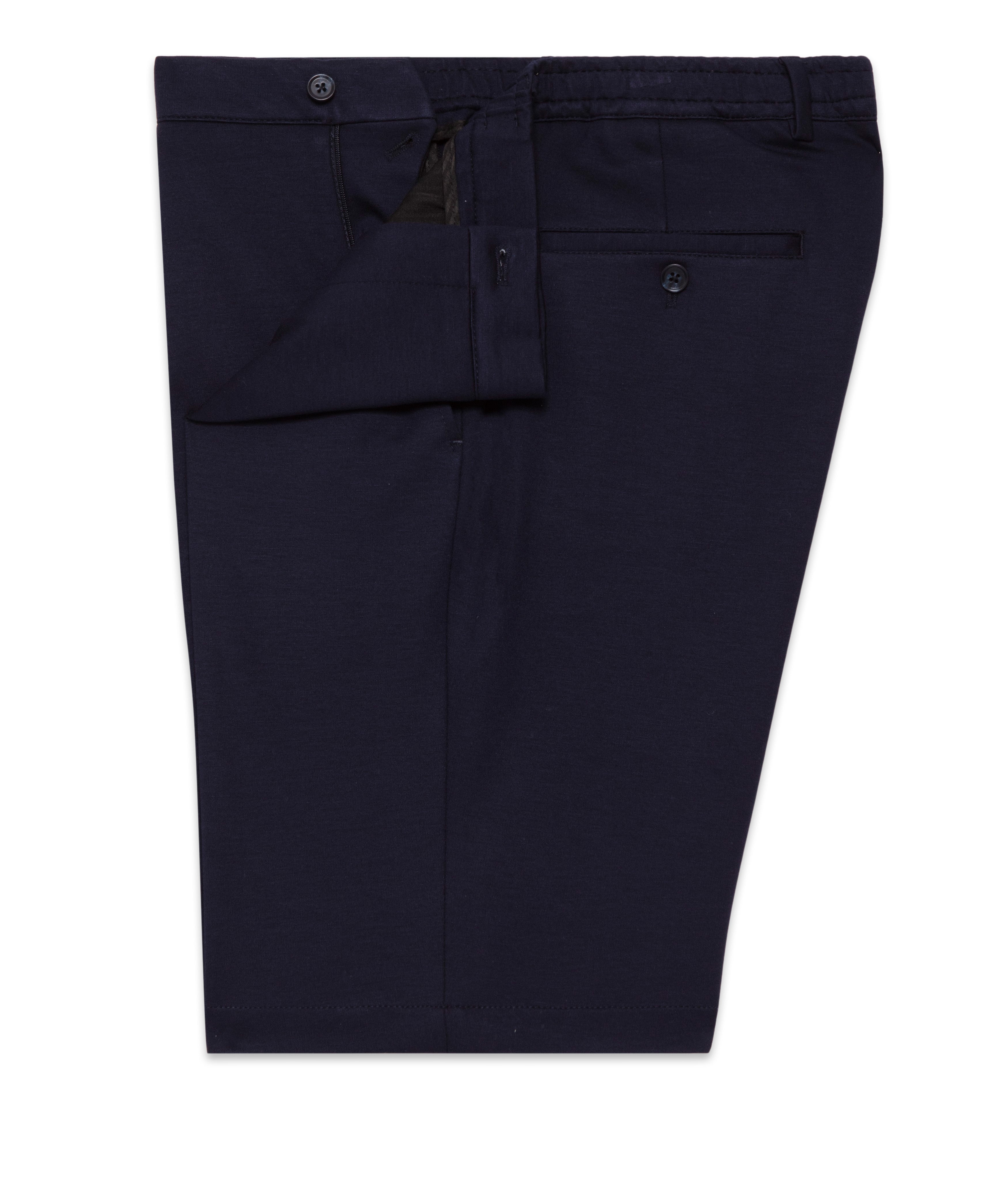 Stretch Jersey Elasticated Waist Tailored Shorts