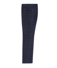 Checked trouser with dotty lining