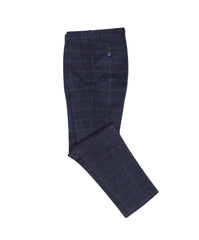 Checked trouser with dotty lining