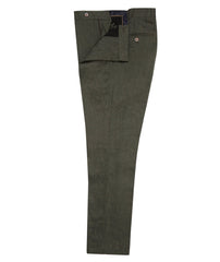 Olive Linen Blend Trousers