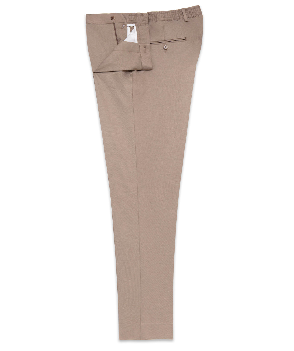 Elasticated Waist Stretch Jersey Tailored Trouser