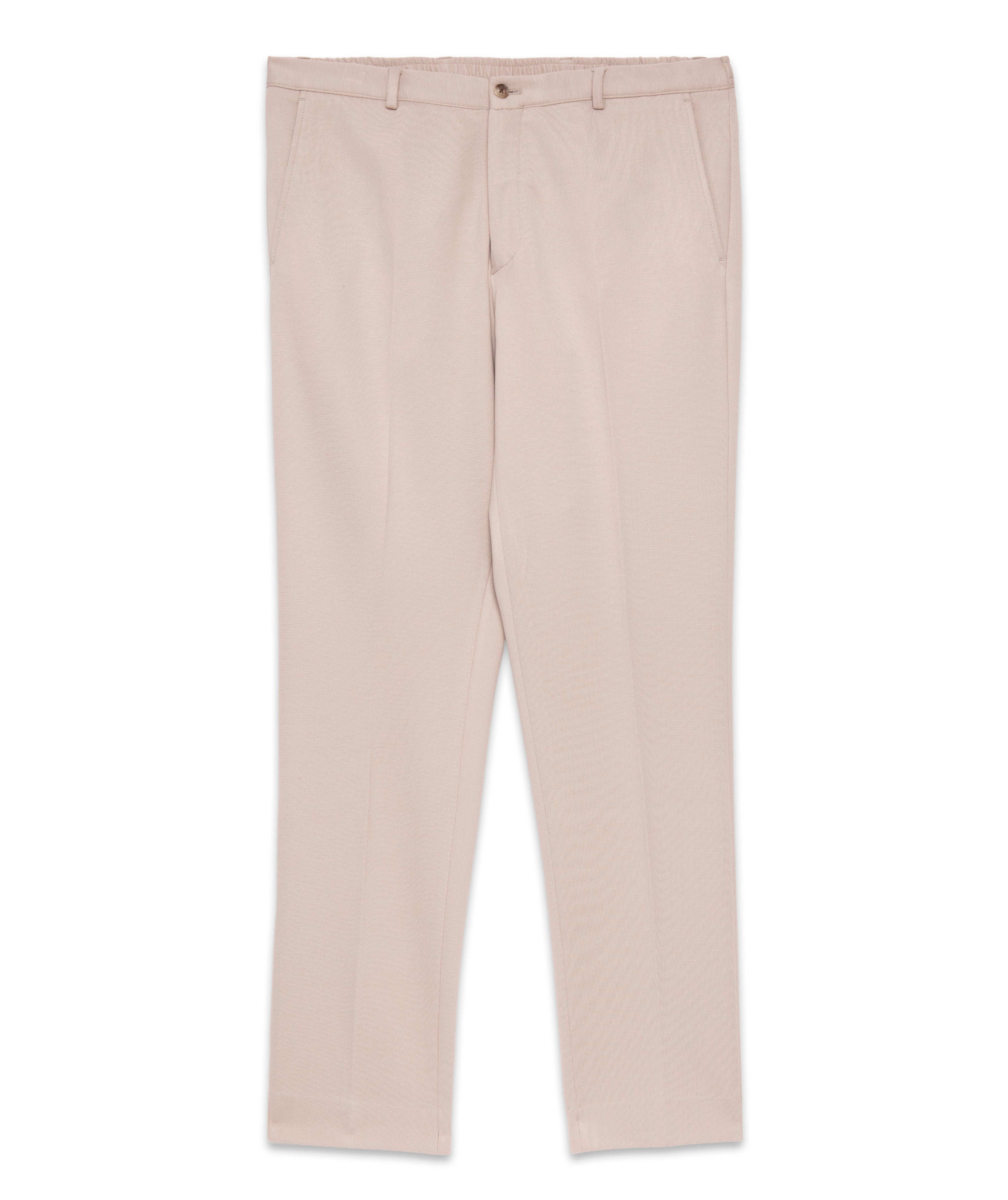 Elasticated Waist Stretch Jersey Tailored Trouser