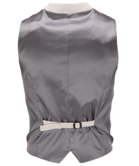 Light Grey Herringbone Weave Waistcoat