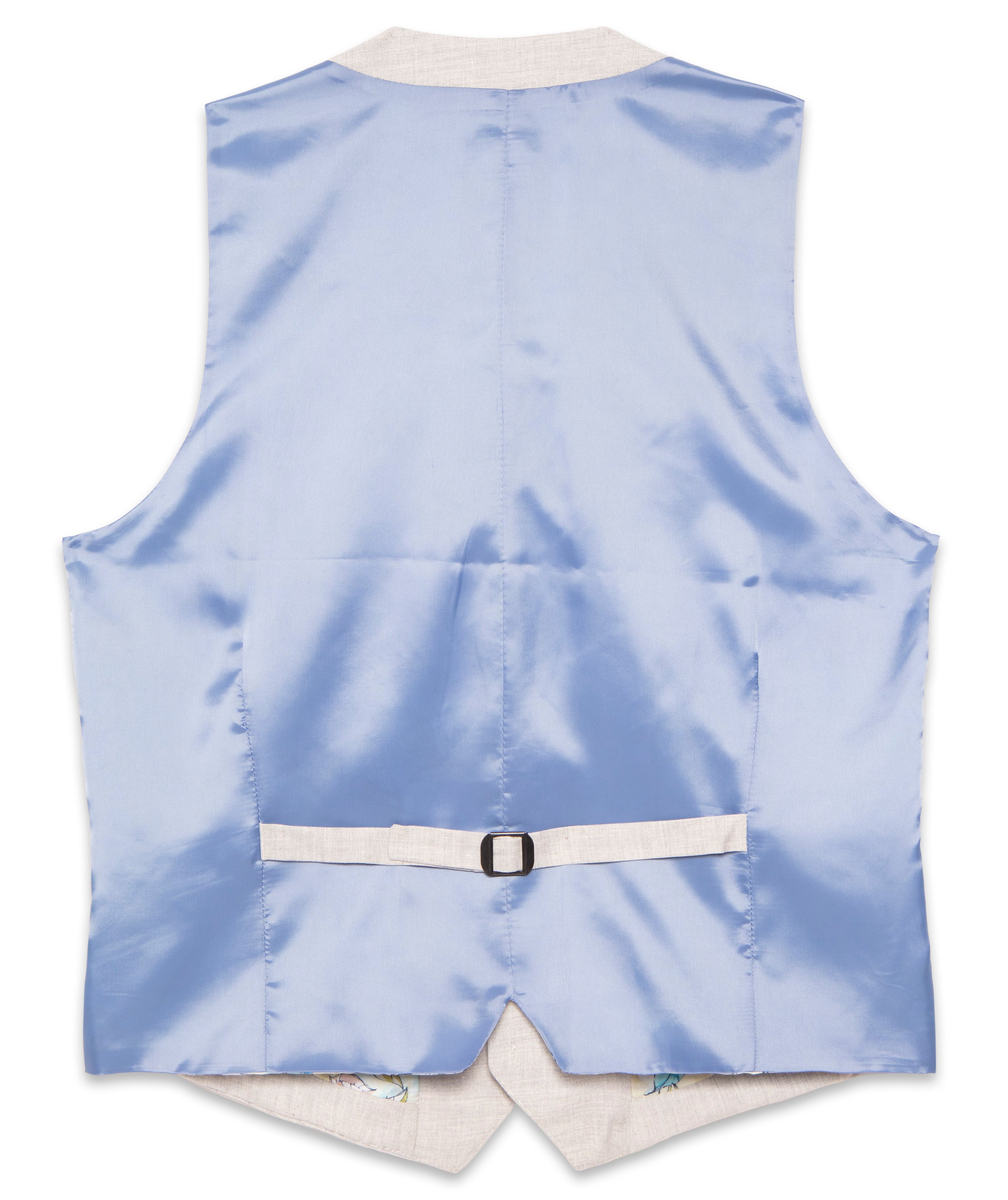 Linen Blend Blazer Waistcoat