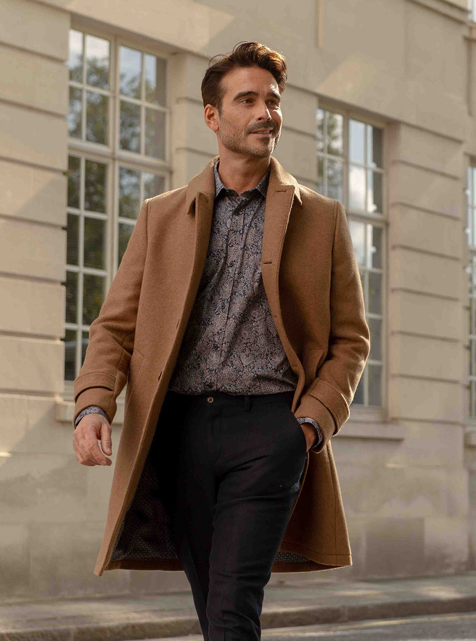 Wool Blend Overcoat