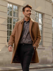 Wool Blend Overcoat