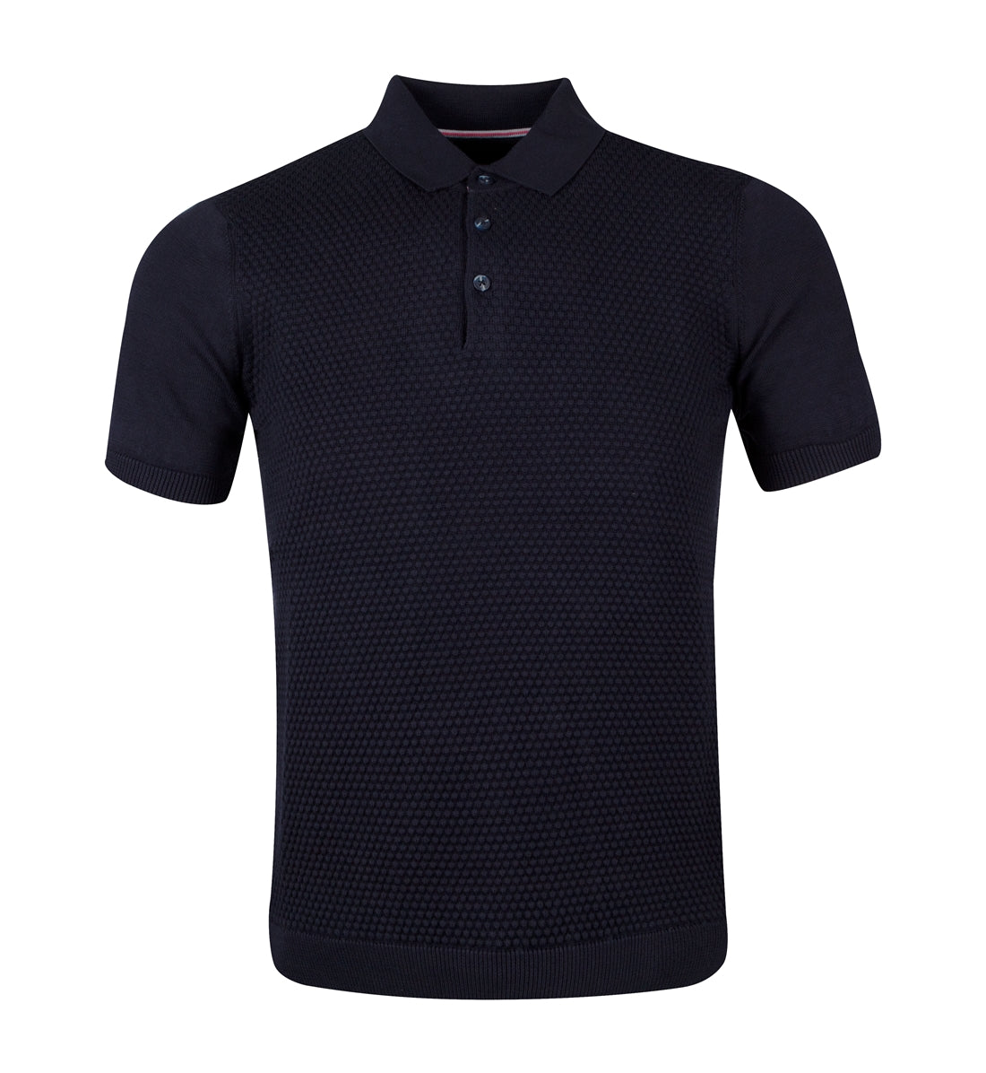 knitted jacquard polo