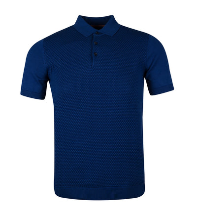 knitted jacquard polo