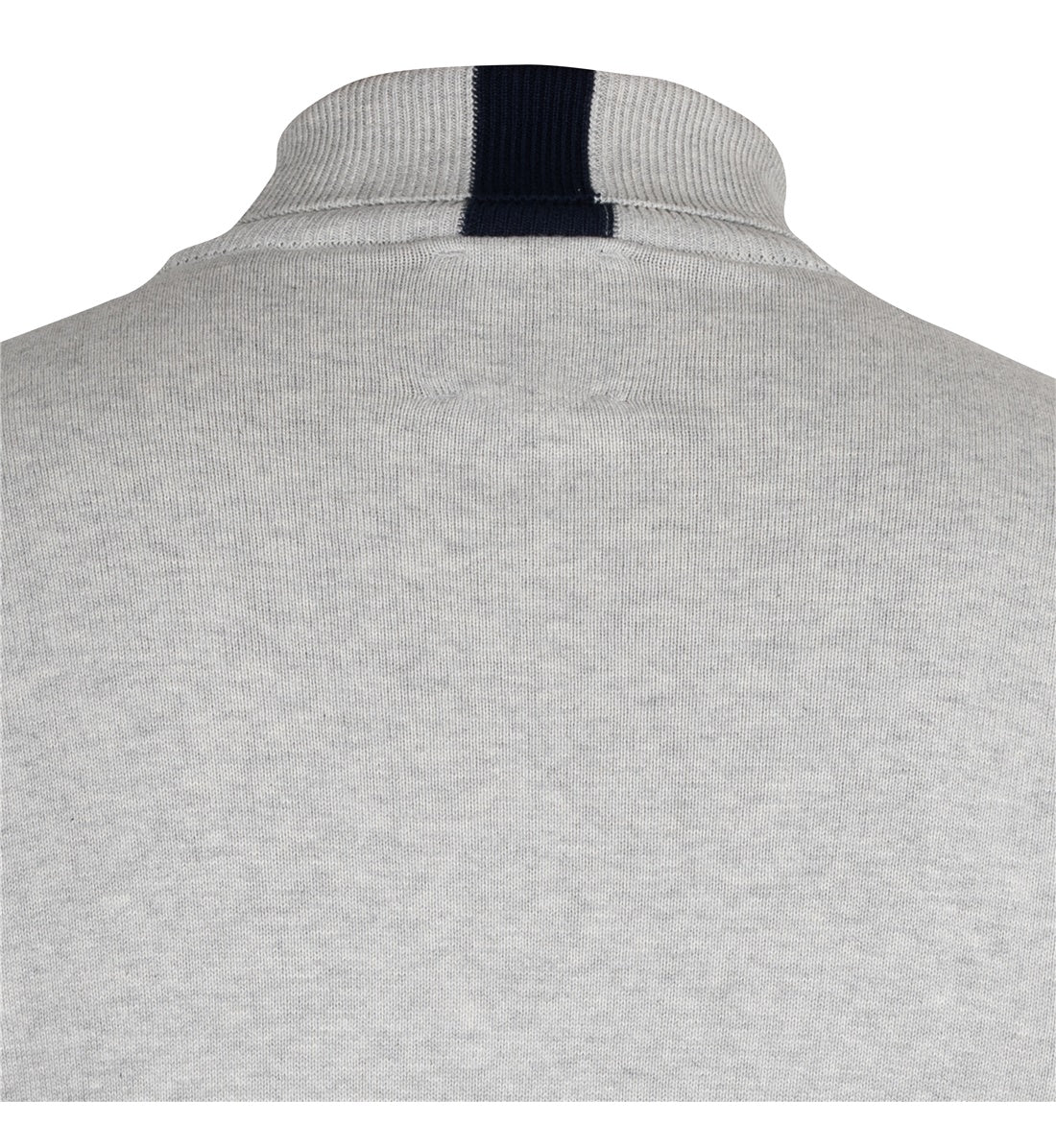 Cotton roll neck with jacquard front