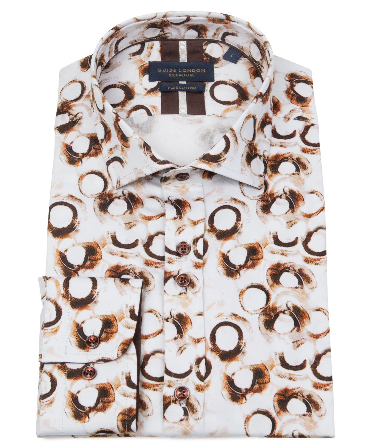 Long Sleeve Shirt with Abstract Motifs