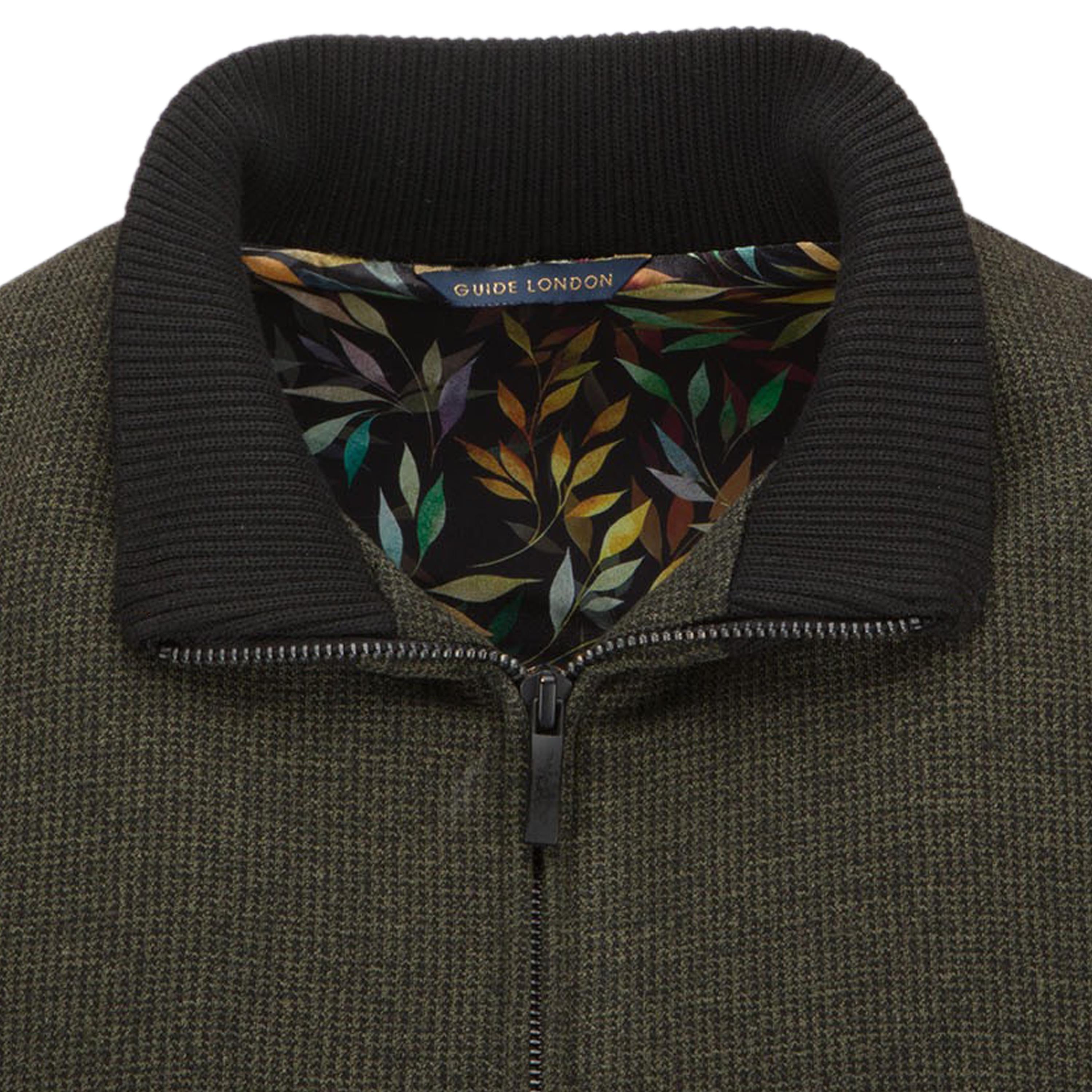 Heavy Knitted Harrington Jacket