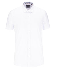 Short Sleeve Cotton Stretch Jersey Shirt