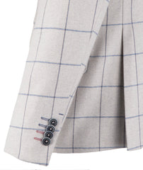 Italian Cotton and Wool blend Check Blazer