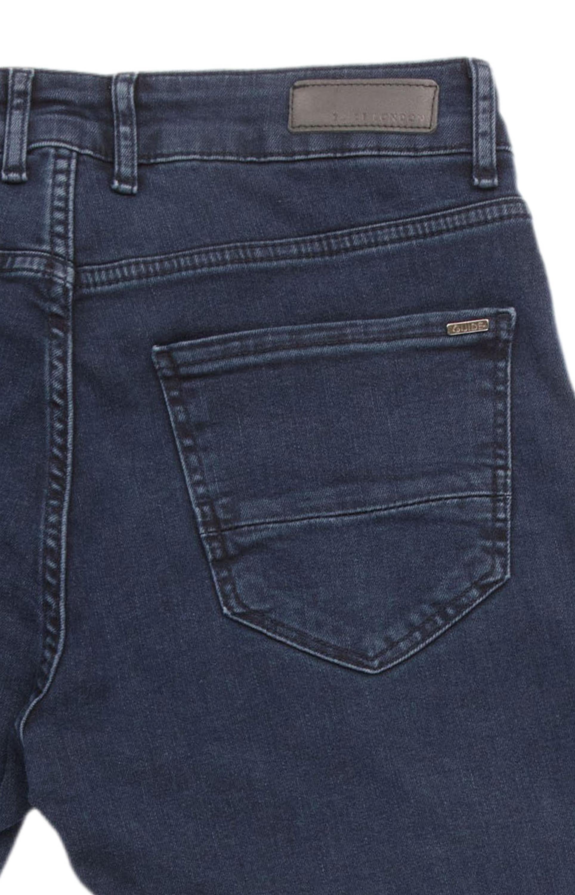 Slim fit indigo denim jean