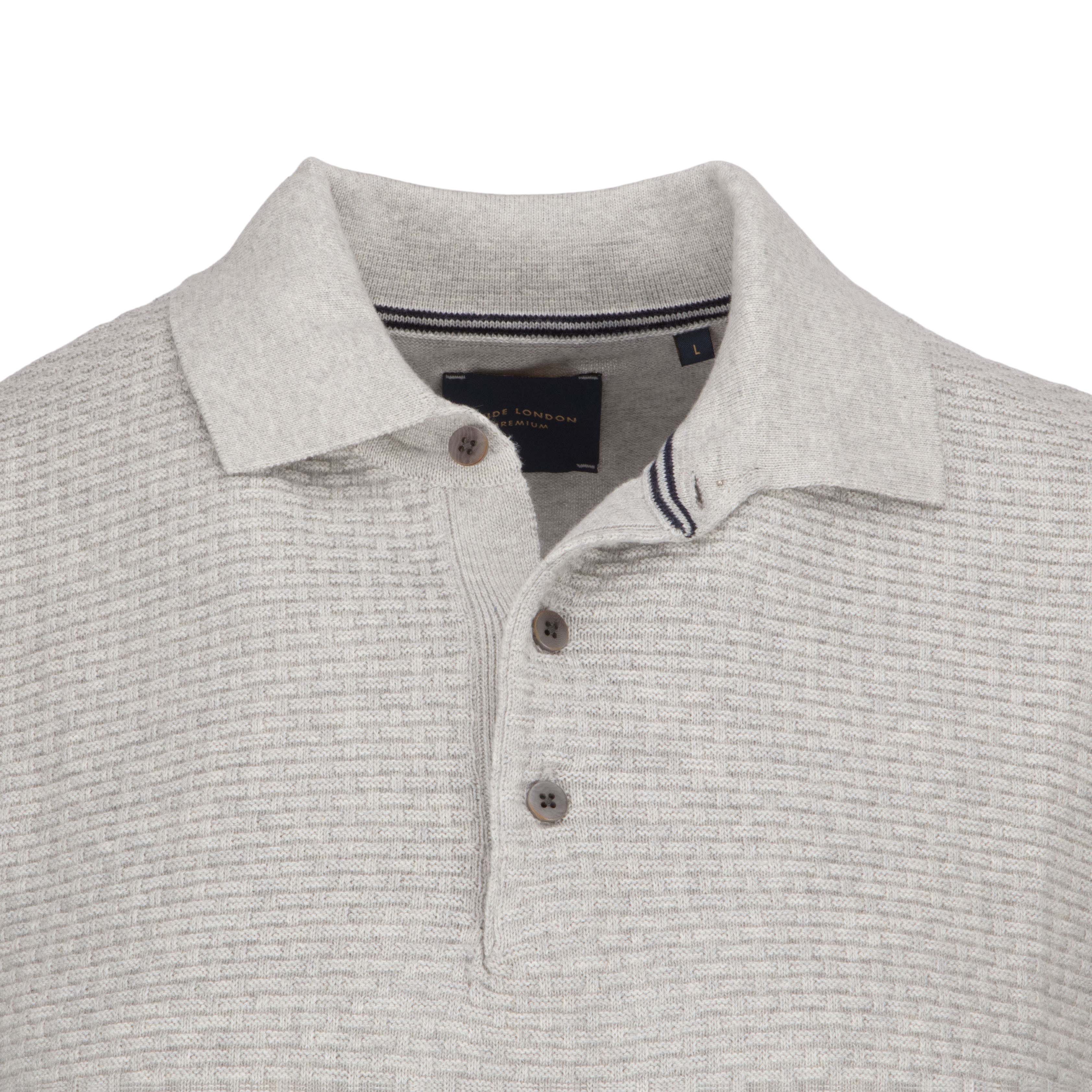 Jacquard front polo