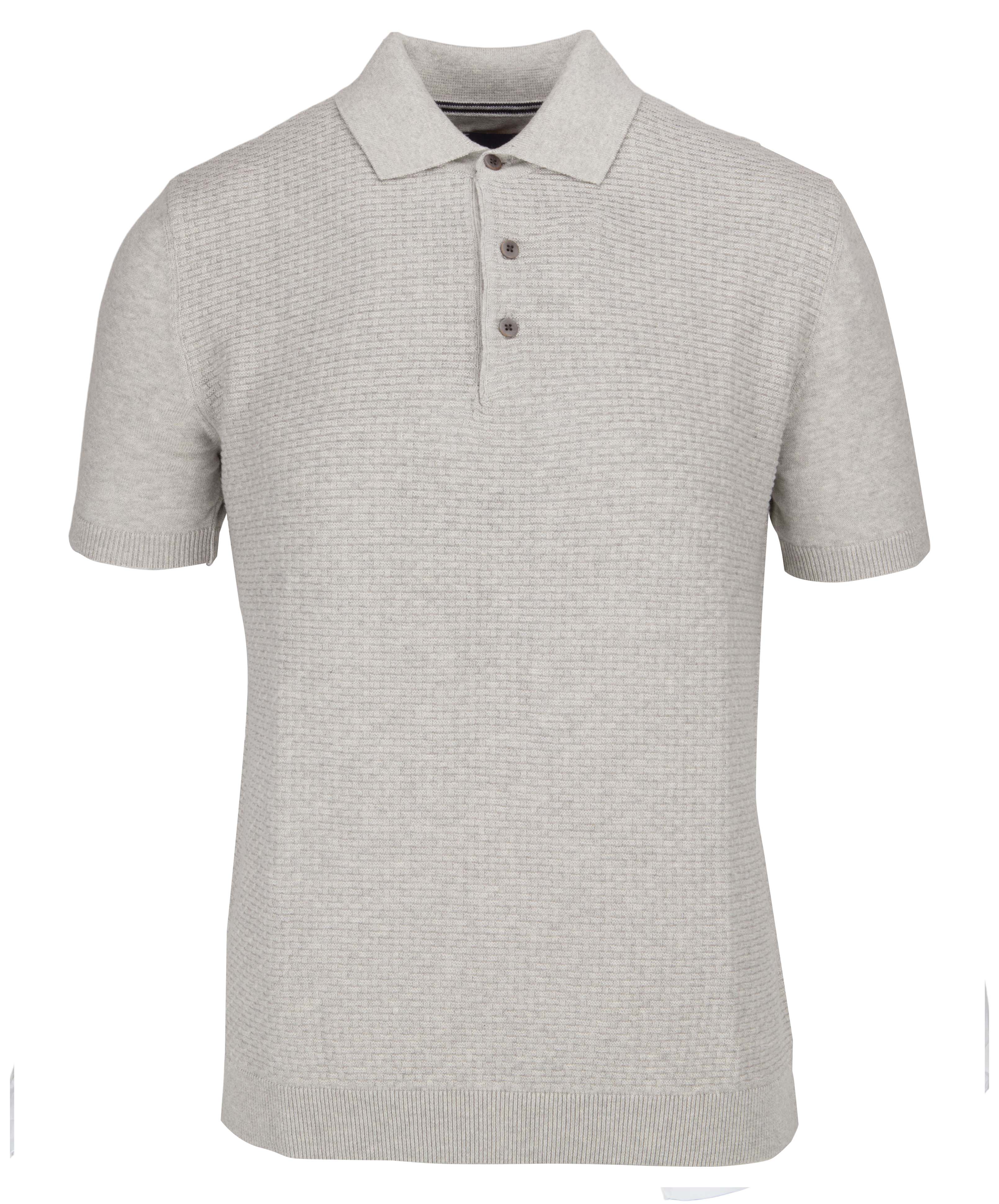 Jacquard front polo