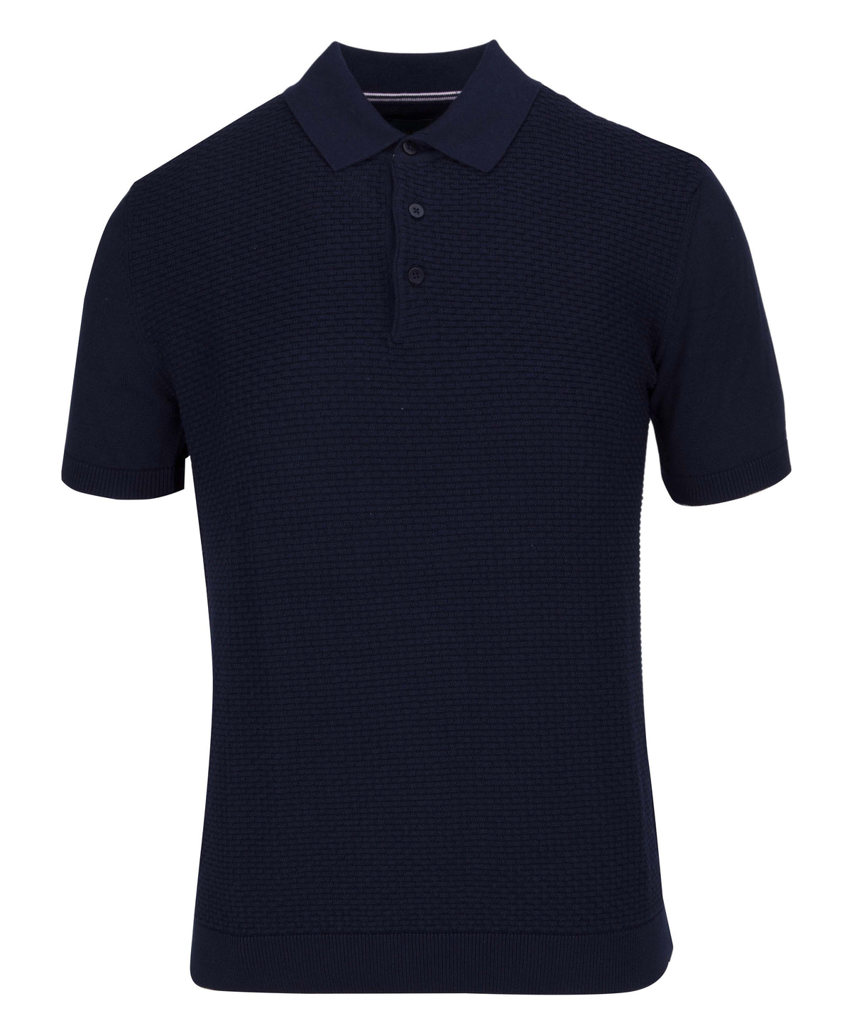 Jacquard front polo