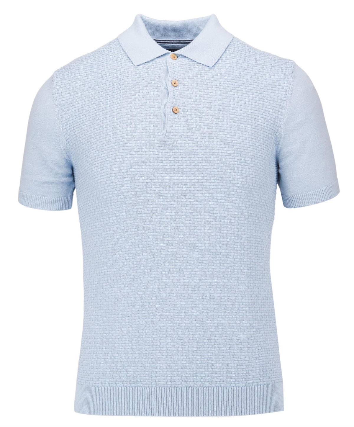 Jacquard front polo