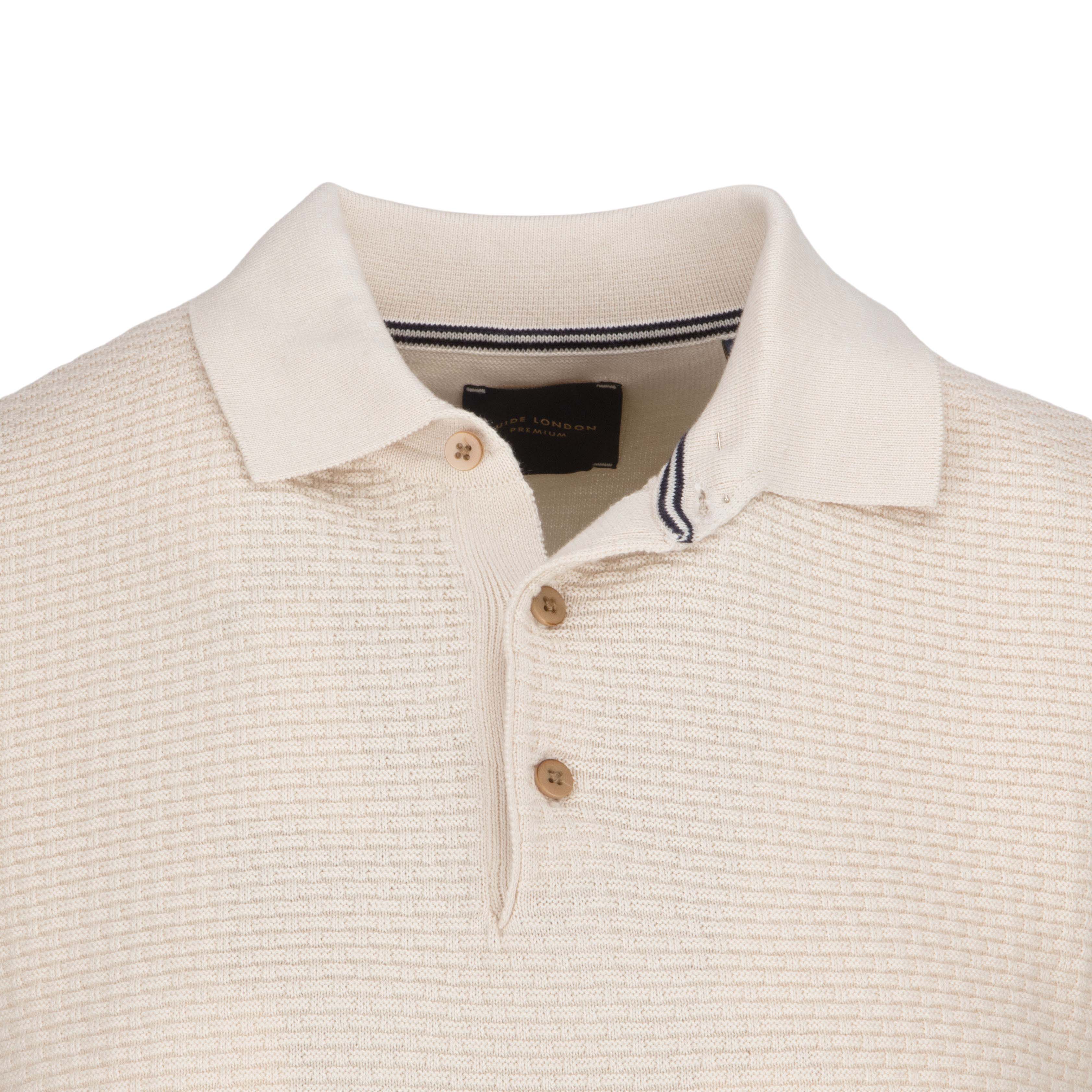 Jacquard front polo