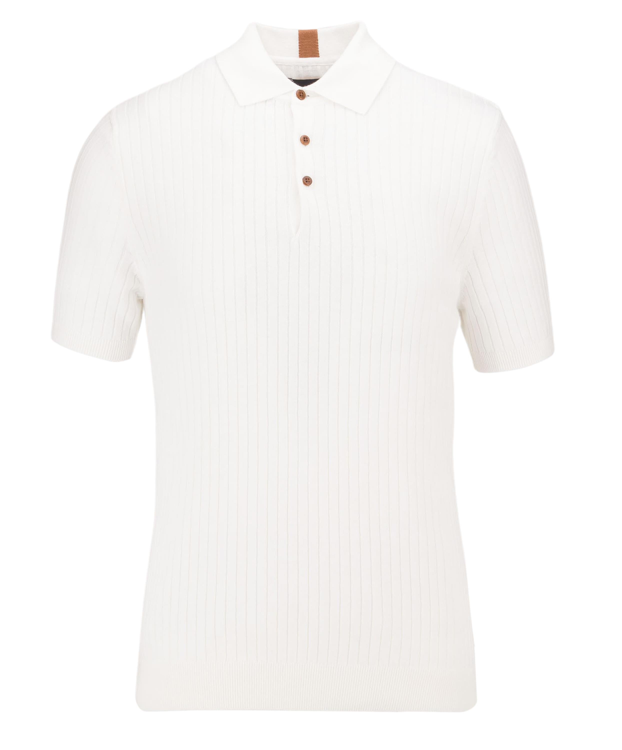 Knitted rib polo