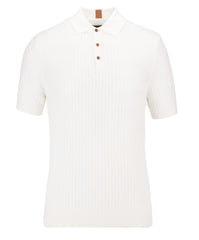 Knitted rib polo