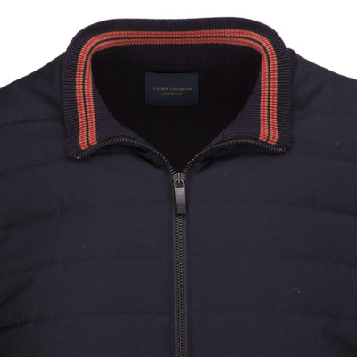 Full Zip Quilted Knit Jacket