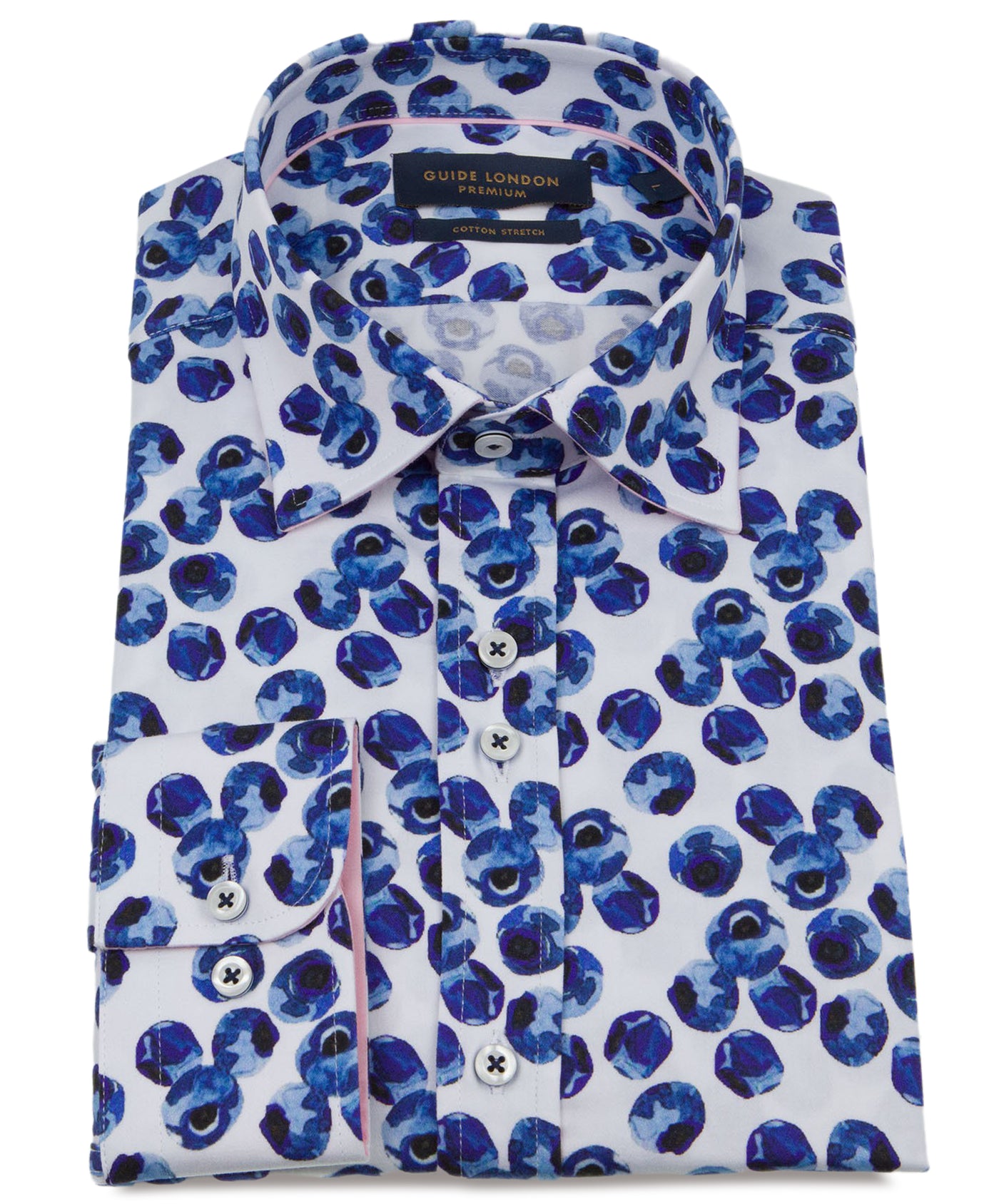 Bluberry print long sleeve shirt